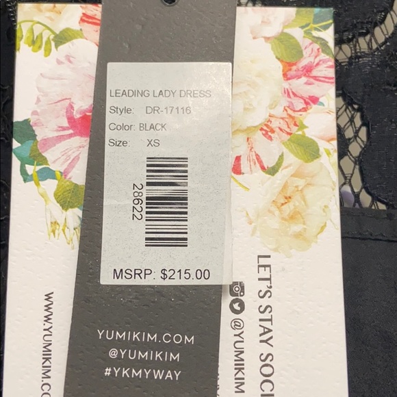 Yum I Kim black lace dress xs NWT - Picture 10 of 10